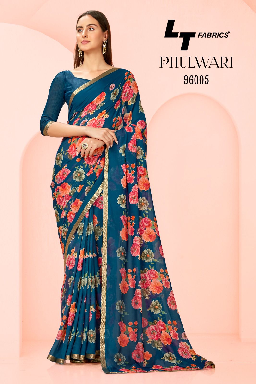 Phulwari Floral By LT Fabrics Printed Sarees Catalog